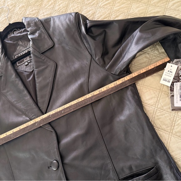 Lucky Brand Women's Black Leather Jacket XXL - Picture 5 of 6
